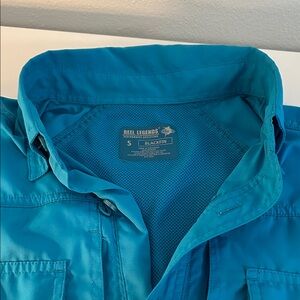 Reel Legends Teal Outdoor fishing Shirt
